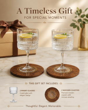 Wine/ Champagne glass – 2 pieces of Extra-large, Goblet style Wine/ Champagne glass