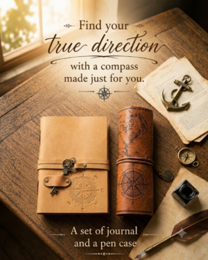 Leather Journal and Pen case