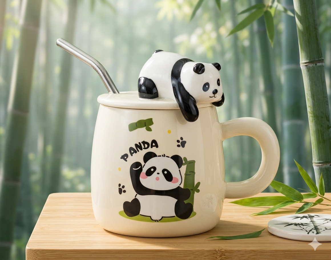 The Green Panda Mug set - Image 2