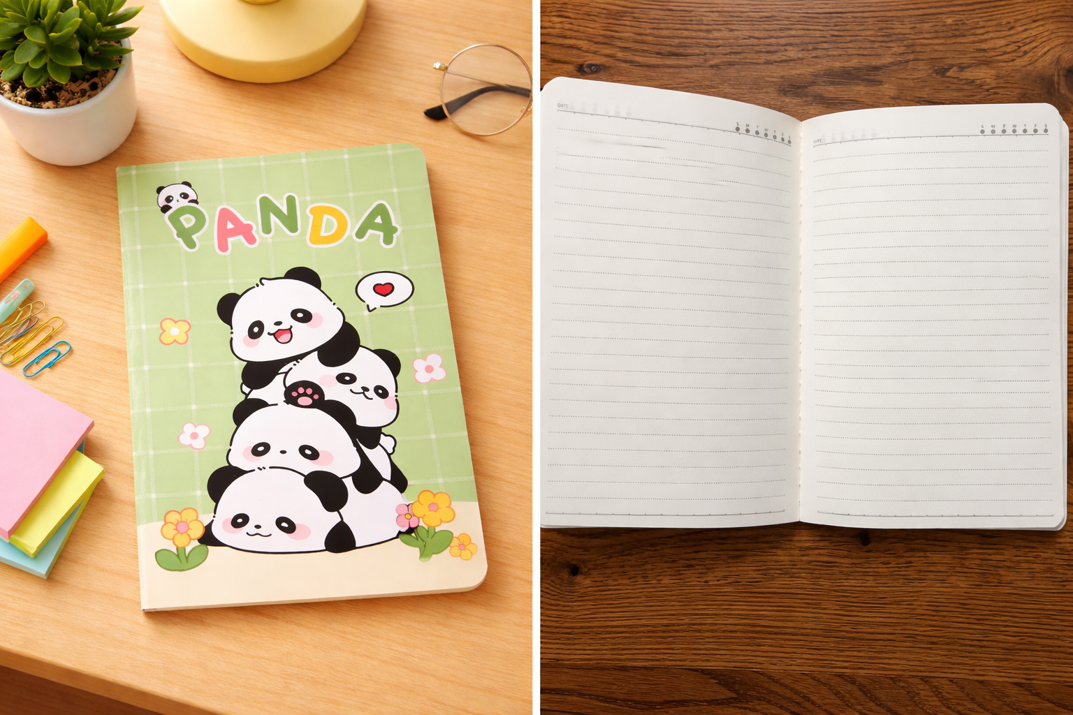 The green panda notebook set - Image 3