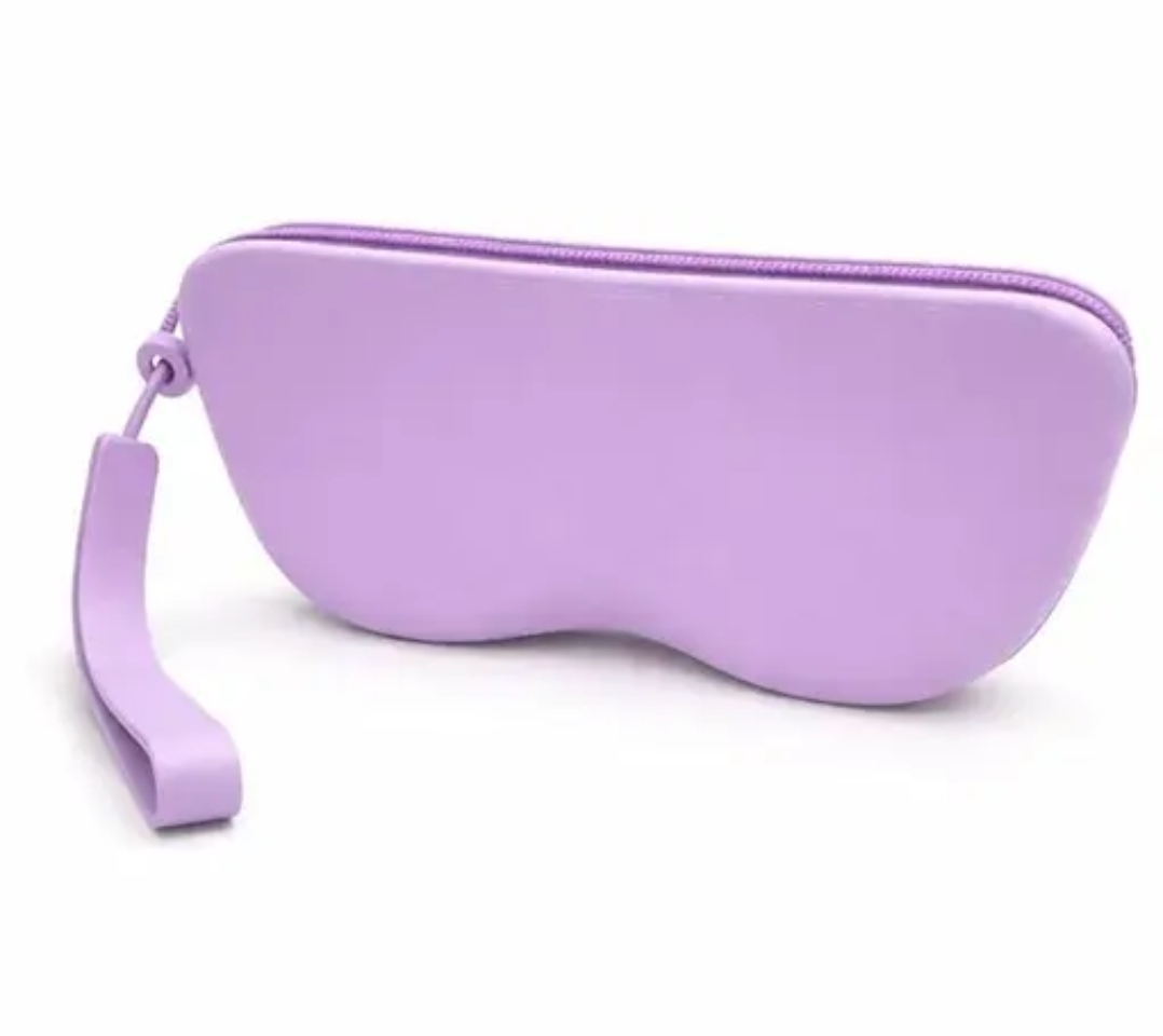 Purple travel Set – 1 silicon cosmetic/multipurpose bag, 1 silicon sunglass case, 1 jewelry organizer case - Image 4