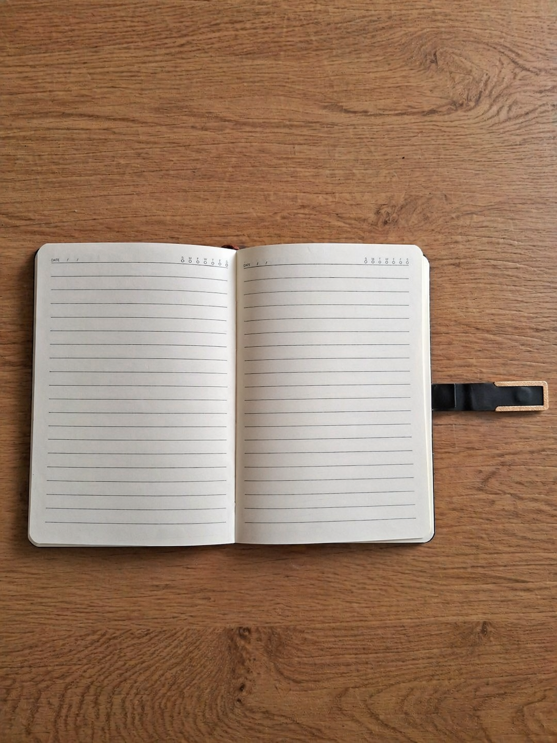 Diary Set - 1 Black color diary with magnetic closure, 1 Blue pen, 1 Black color pen case, 1 metal golden color bookmark with tussel. - Image 6