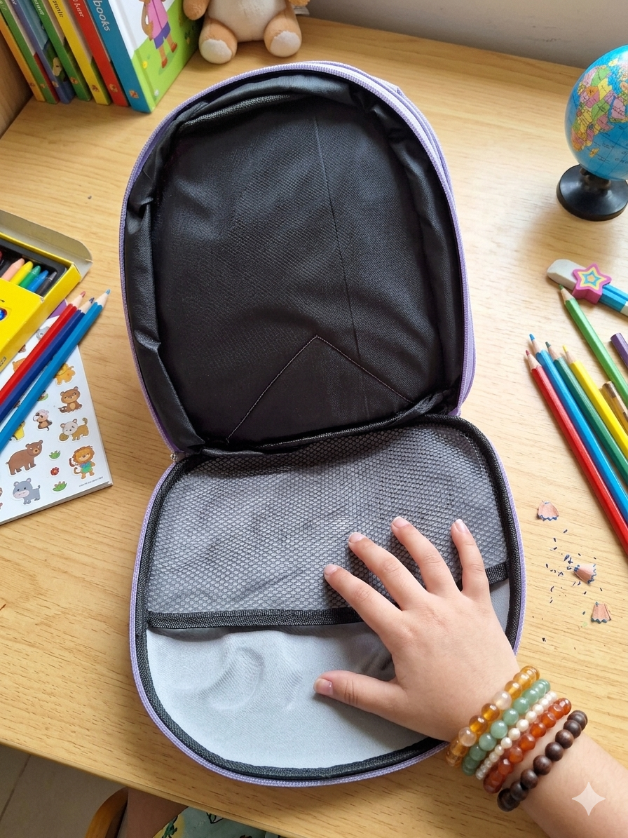 The Happy Unicorn set - 1 Hard Top Unicorn bag, 1 Zipper Unicorn Pencil box - Image 6