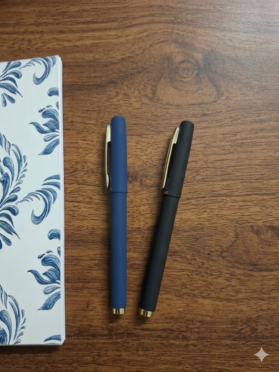 The Blue Floral Mug set - 1 spiral notebook, 1 Ceramic Mug, 1 Blue and 1 Black pen - Image 7