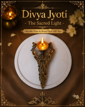 Brass diya set