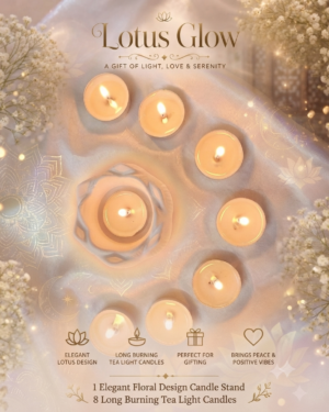 Candle holder and tea light candle set