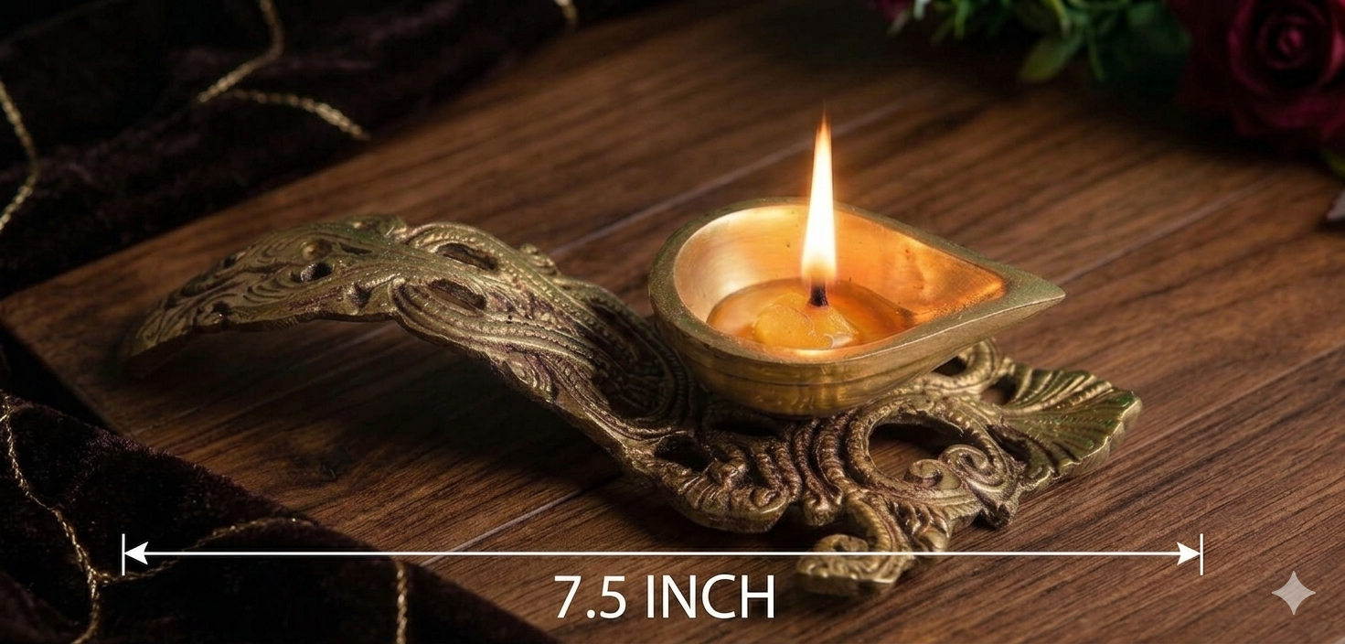 Brass diya set - Image 5