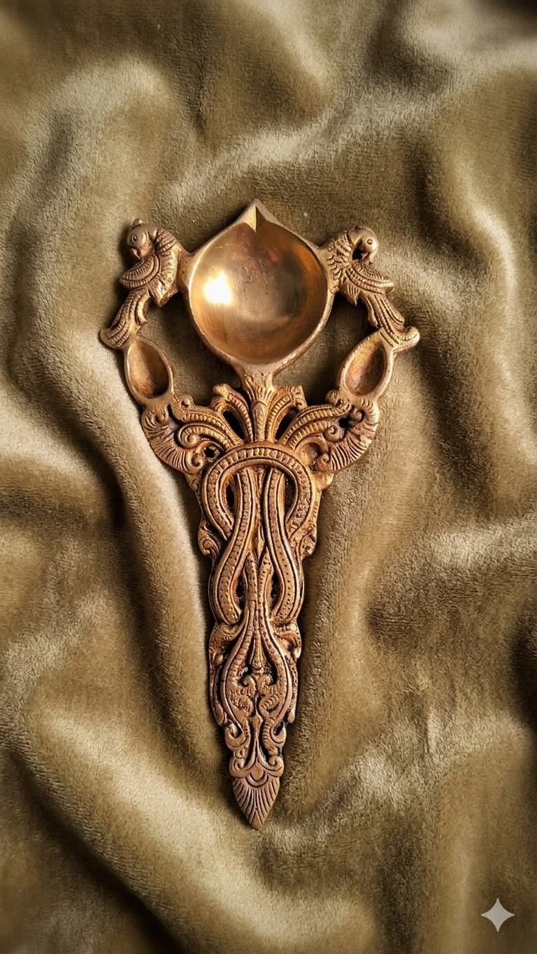 Brass diya set - Image 6