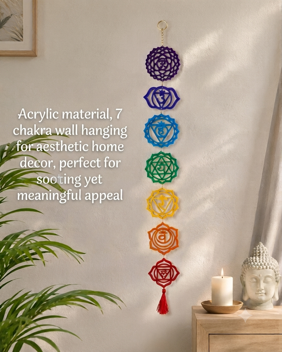 7 Chakra wall hanging set - Image 6