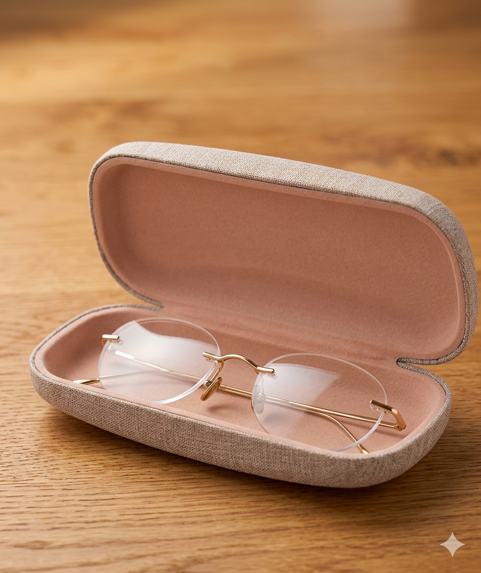 Wooden notebook and reading glass case set - Image 7