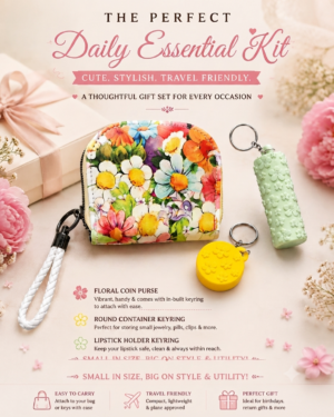 Floral mini wallet set