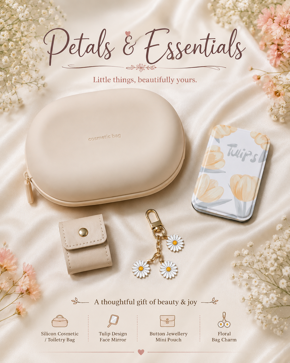 Cosmetic or multipurpose bag set