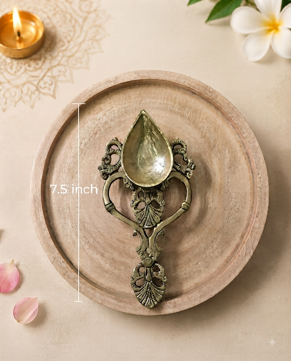 Brass diya set - Image 3