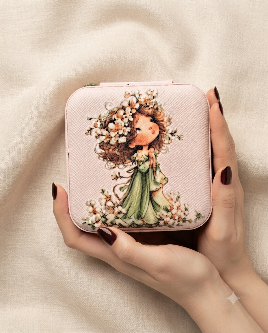 Girl printed jewellery organizer case set - Image 5