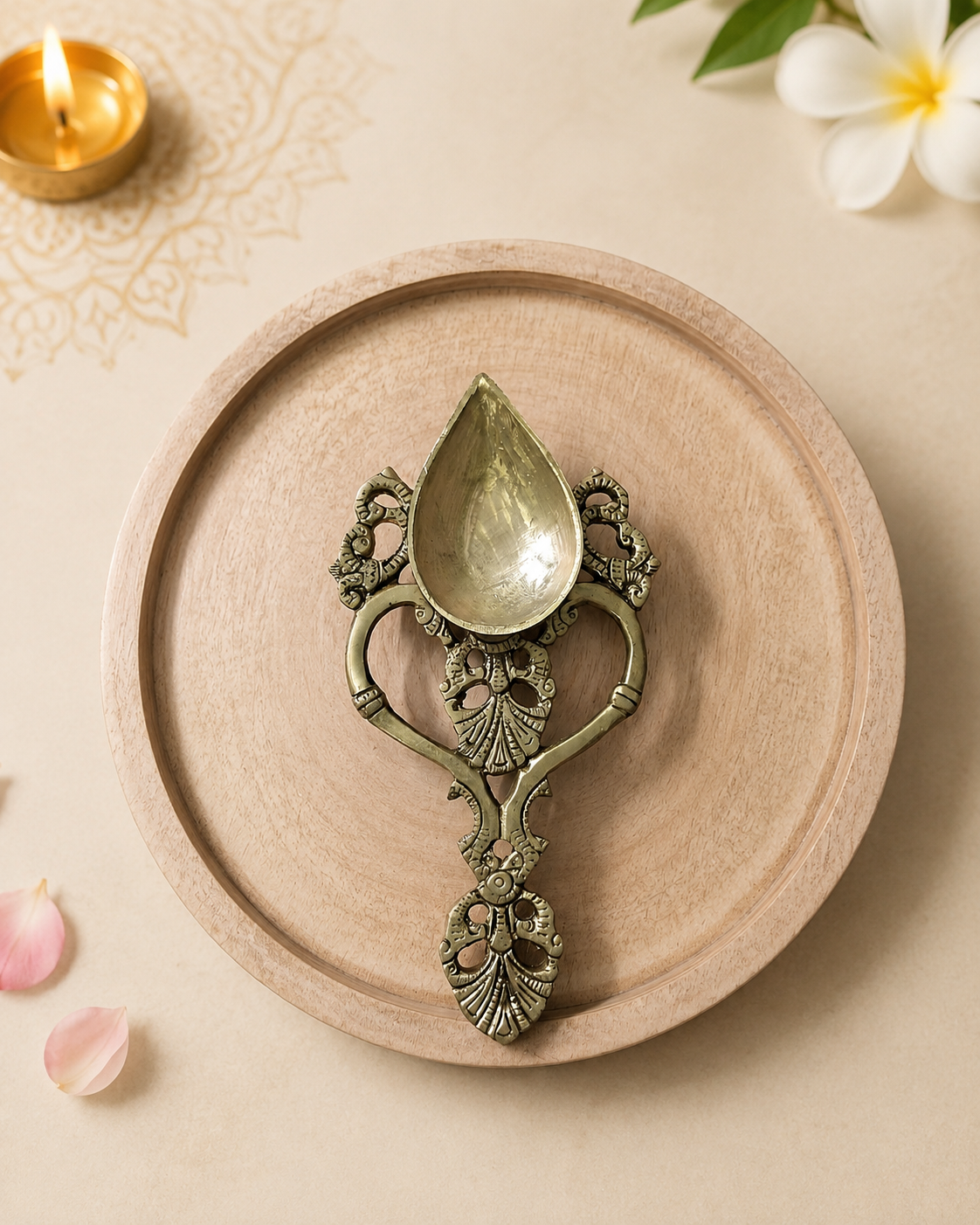 Brass diya set - Image 7