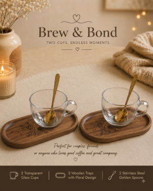 Coffee mug and tray set