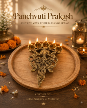Brass Panch Diya Set
