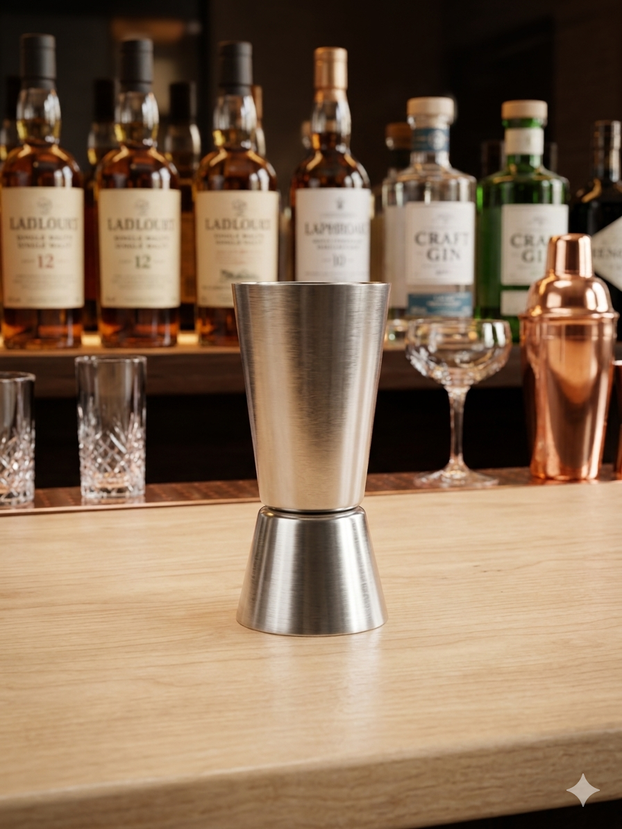 Stainless steel peg measurer and bottle opener set - Image 3