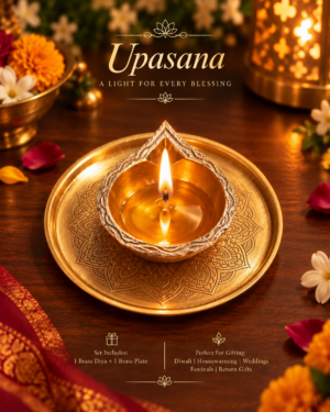 Brass diya set