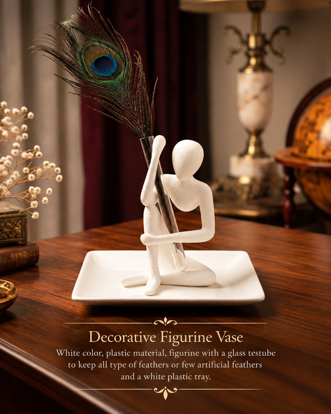 White figurine vase set - Image 2