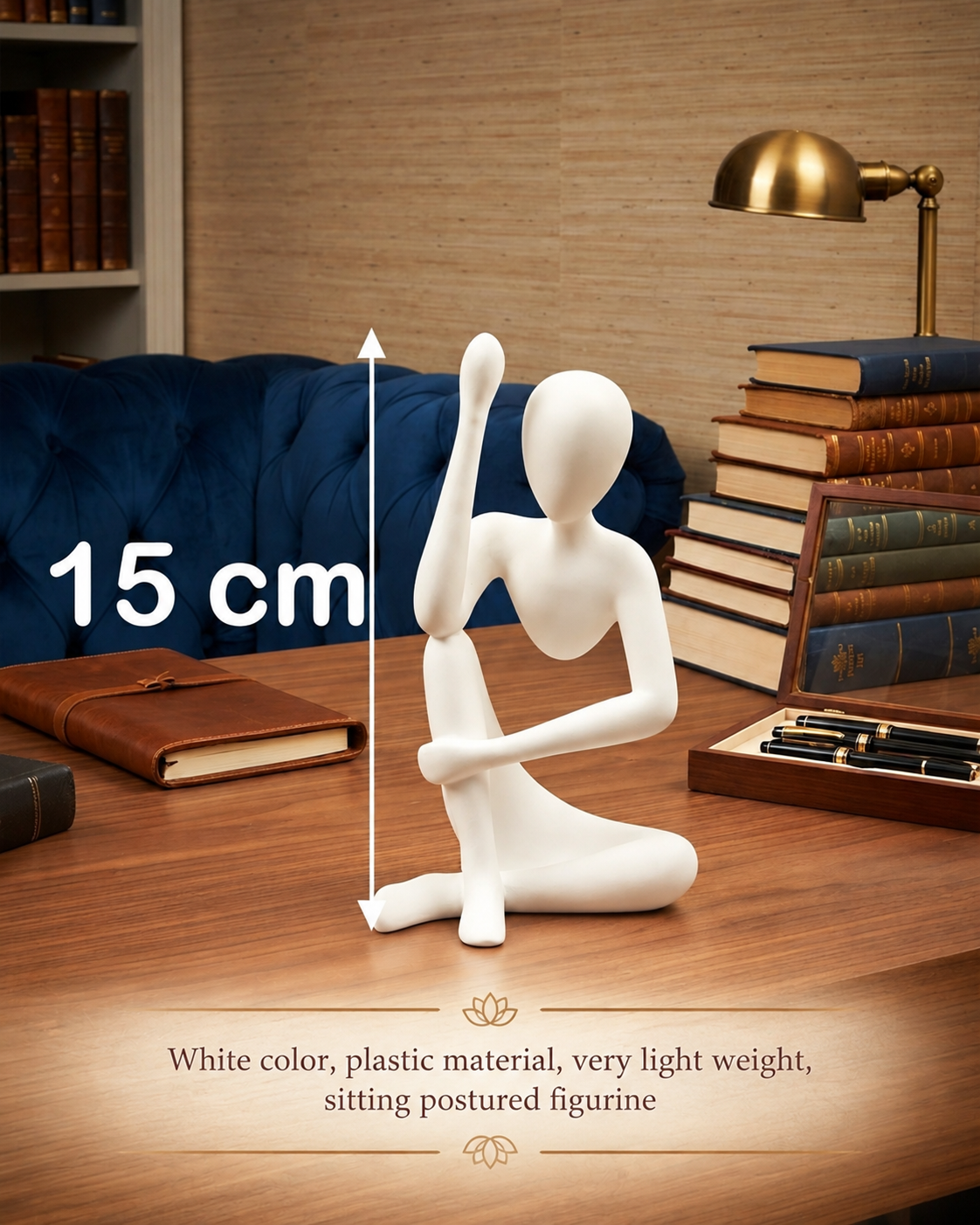White figurine vase set - Image 5